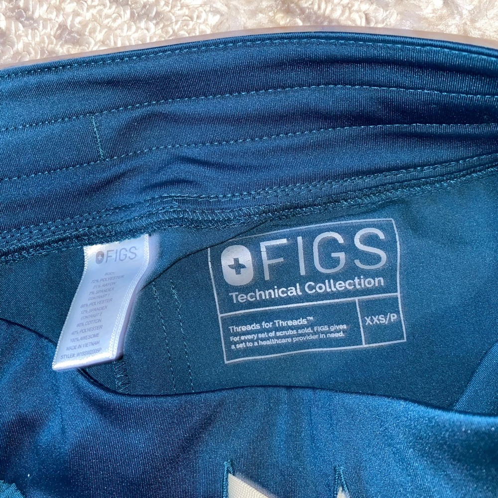 Old style Caribbean blue Figs Zamora joggers